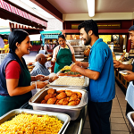 **

"A bustling marketplace scene depicting individuals bartering goods and services. A web designer trades website updates for legal advice from a lawyer, while a photographer exchanges food photography for meals at a local restaurant. Focus on the vibrant exchange and community feel. Style: Realistic, emphasizing the diversity of people and trades involved. Use a color palette that conveys energy and collaboration."

**