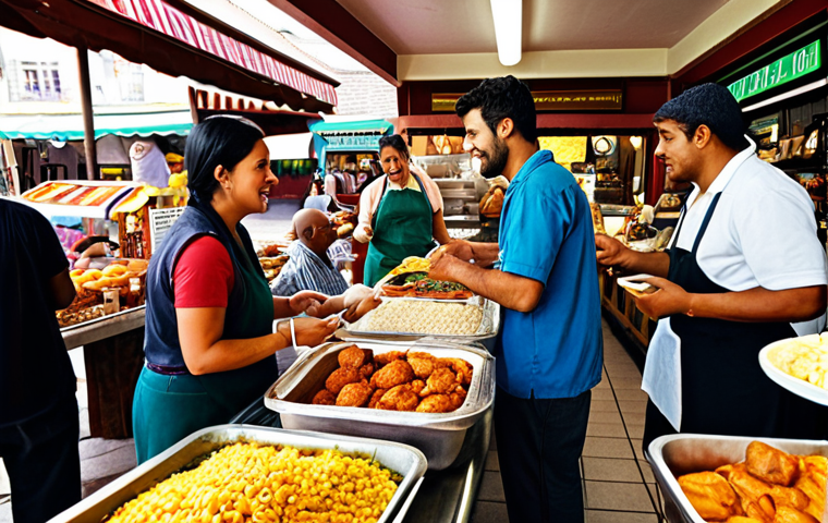 **
"A bustling marketplace scene depicting individuals bartering goods and services. A web designer trades website updates for legal advice from a lawyer, while a photographer exchanges food photography for meals at a local restaurant. Focus on the vibrant exchange and community feel. Style: Realistic, emphasizing the diversity of people and trades involved. Use a color palette that conveys energy and collaboration."
**