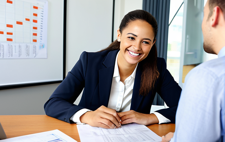 호혜적 교환 시스템의 커뮤니케이션 전략 - Trusted Business Advisor**

A smiling business consultant in a modern office setting, wearing a prof...
