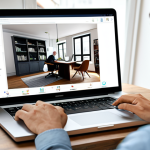 호혜적 교환 시스템의 사용자 수익 모델 - Modern Barter Platform User**

"A person using a modern online barter platform on a laptop, fully cl...