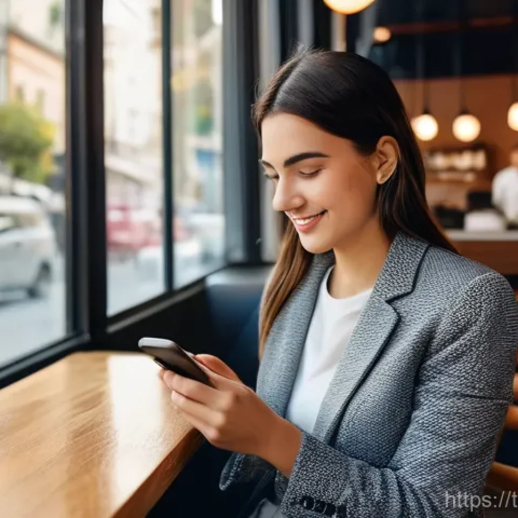 호혜적 교환 시스템에 대한 소비자 인식 조사 - **Personalized Digital Loyalty Experience:**
"A vibrant, eye-level shot of a young adult woman (...